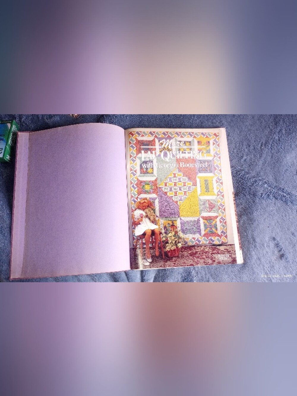 Vintage 1985 More Lap Quilting Georgia Bonesteel Hardcover BOOK WITH TEMPLATES